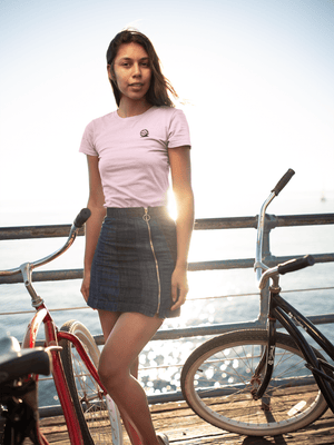 Spike & Surf Co. Women’s Heavyweight Embroidered Boxy Tee - Orchid