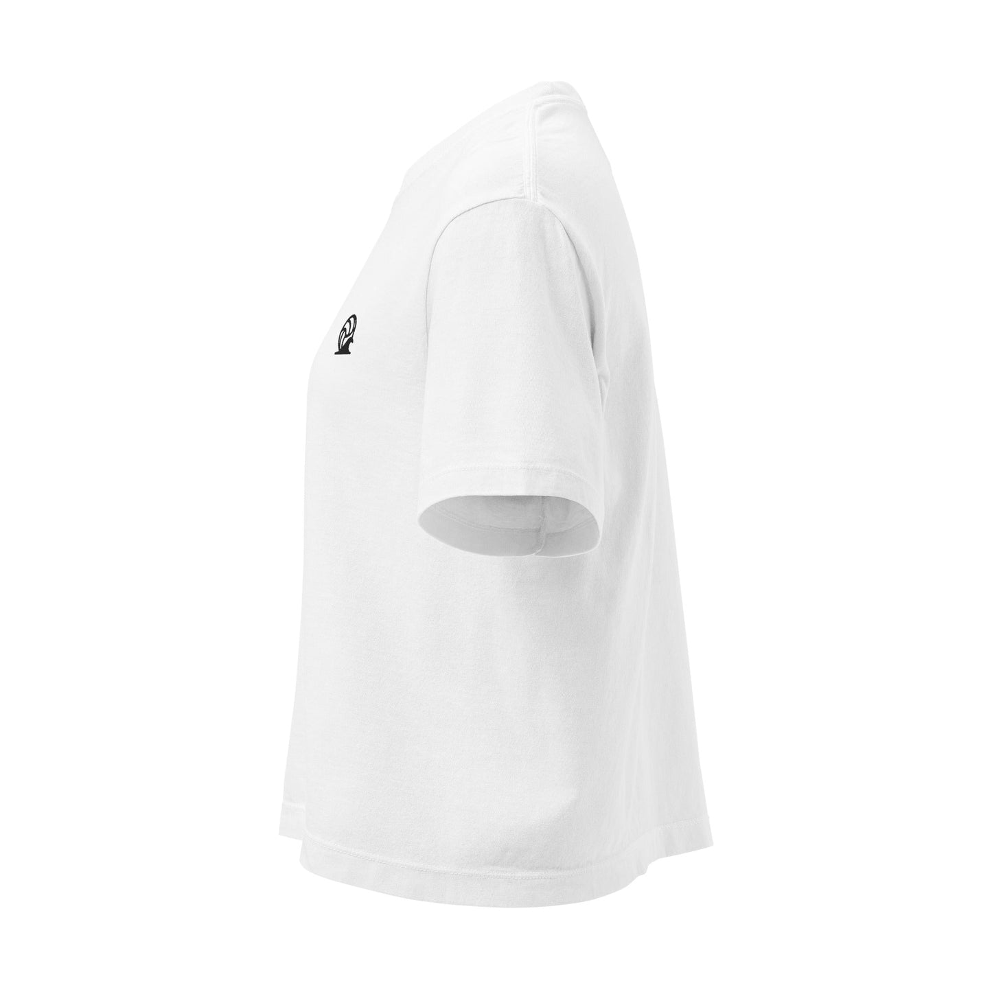 Spike & Surf Co. Women’s Heavyweight Embroidered Boxy Tee - White