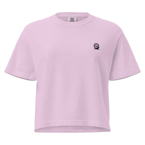 Spike & Surf Co. Women’s Heavyweight Embroidered Boxy Tee - Orchid