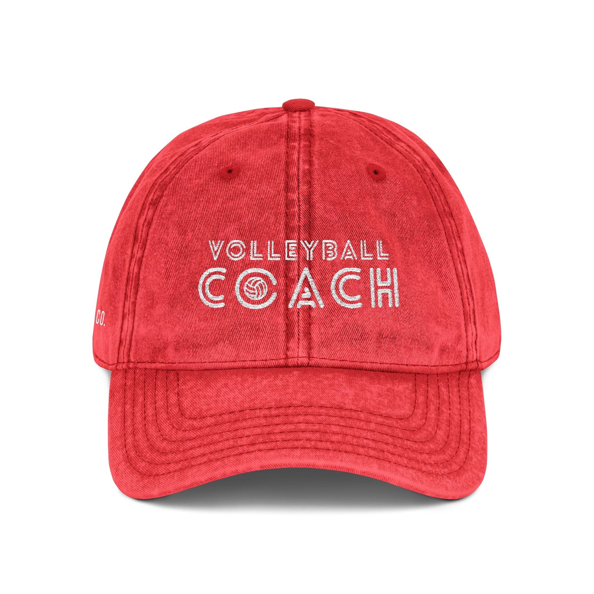 Volleyball Coach Vintage Dad Cap - Distressed Embroidered Hat – Spike & Surf Co. - Spike and Surf Co