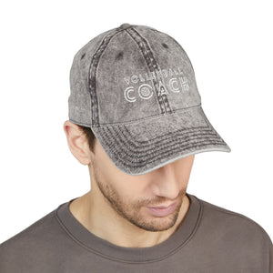 Volleyball Coach Vintage Dad Cap - Distressed Embroidered Hat – Spike & Surf Co. - Spike and Surf Co