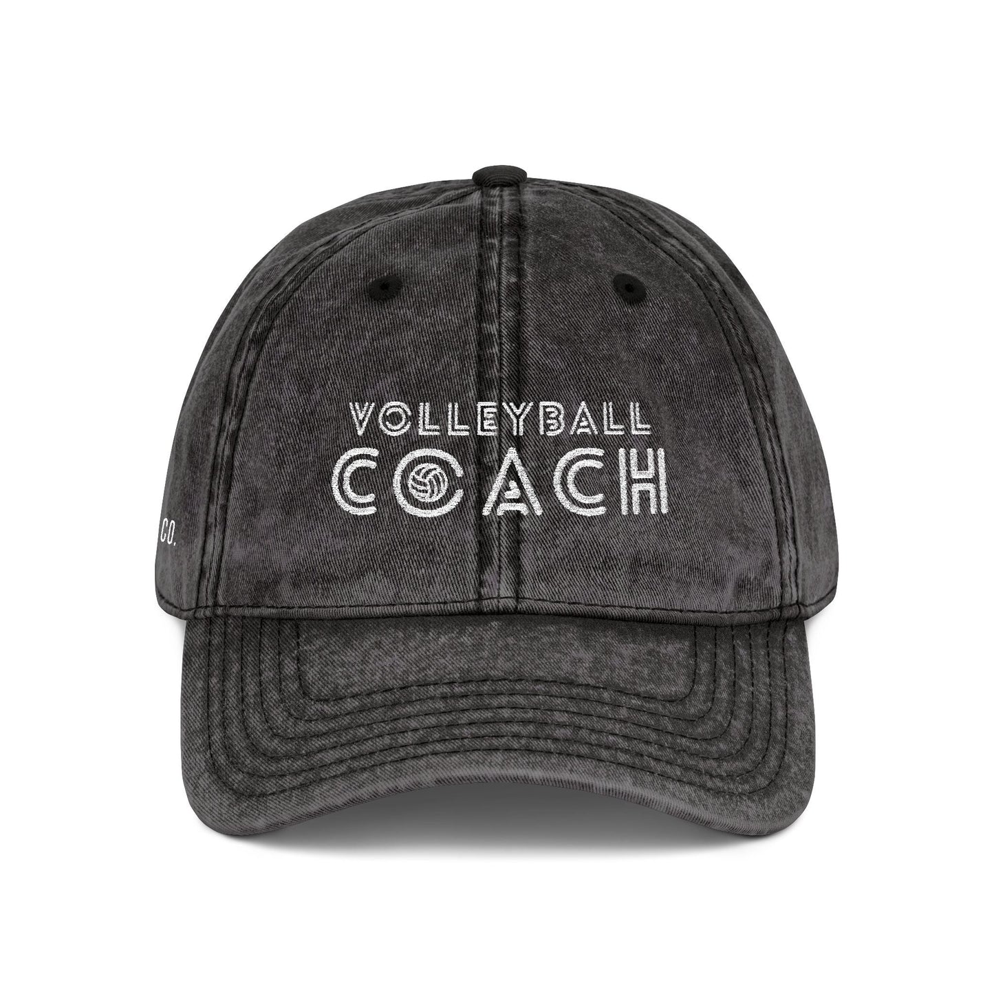 Volleyball Coach Vintage Dad Cap - Distressed Embroidered Hat – Spike & Surf Co. - Spike and Surf Co