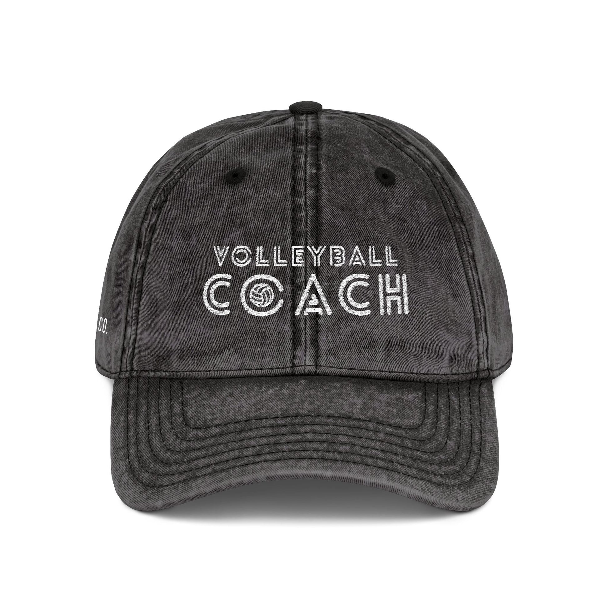 Volleyball Coach Vintage Dad Cap - Distressed Embroidered Hat – Spike & Surf Co. - Spike and Surf Co