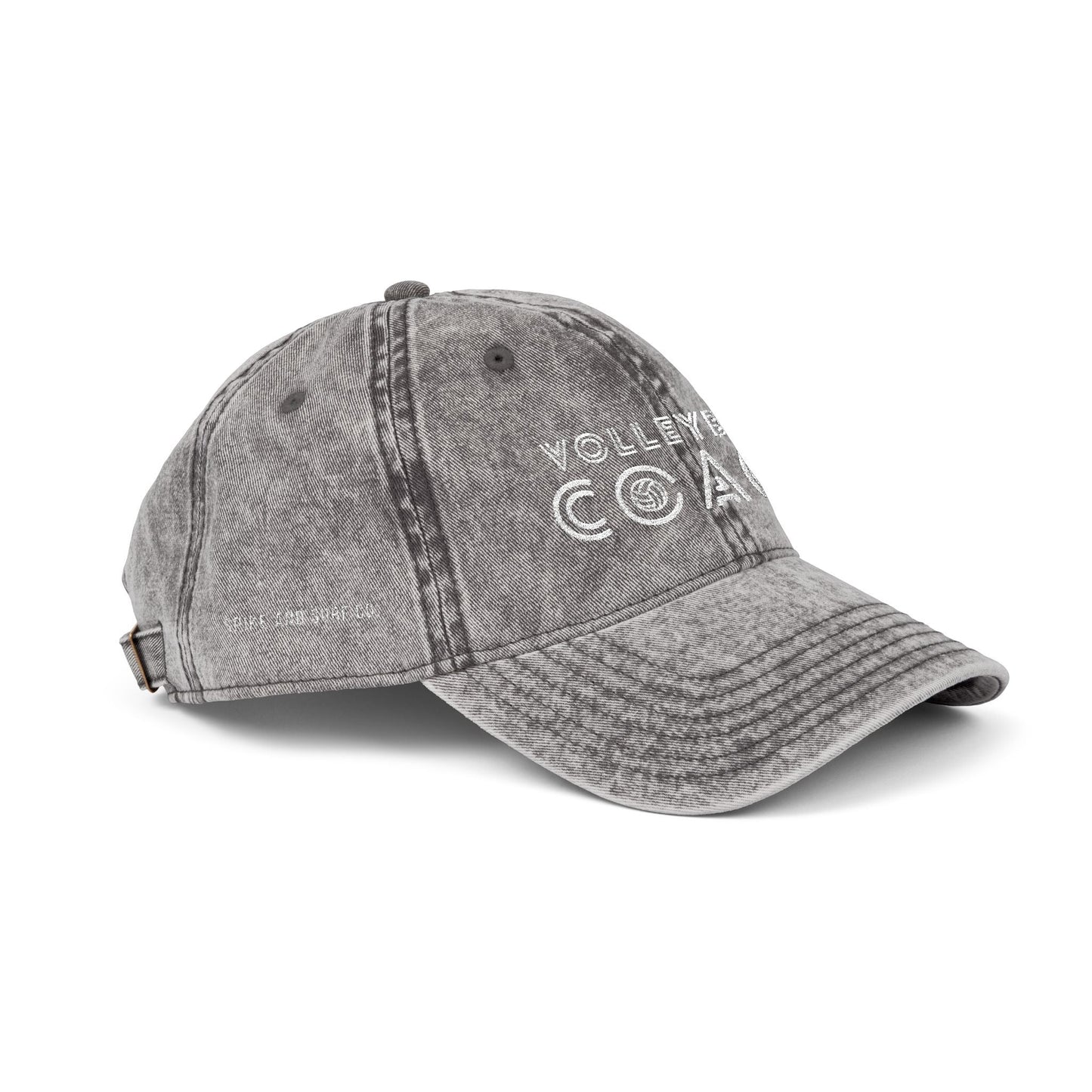 Volleyball Coach Vintage Dad Cap - Distressed Embroidered Hat – Spike & Surf Co. - Spike and Surf Co