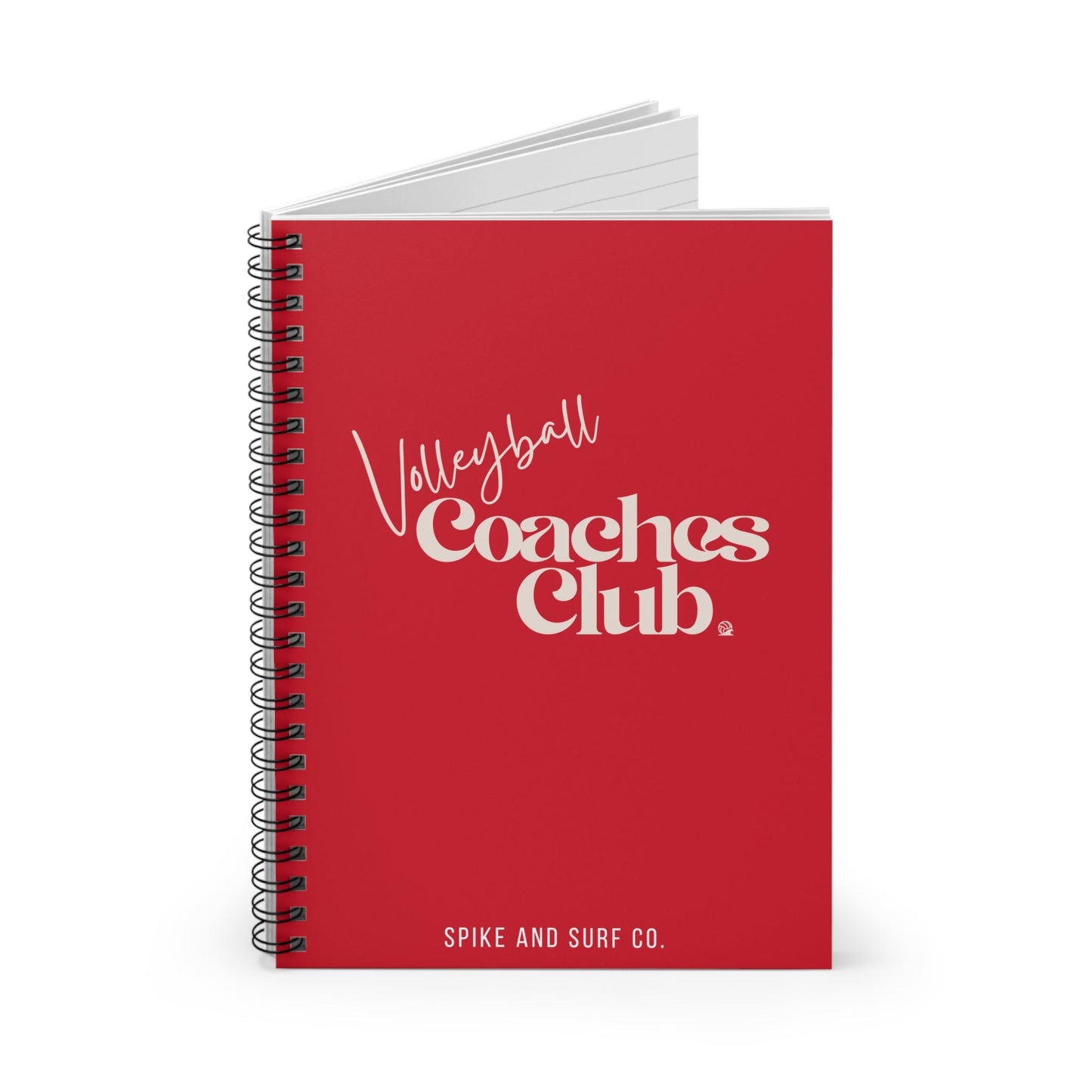 Volleyball Coaches Club Spiral Notebook | Practice & Game Planning Journal - Spike and Surf Co