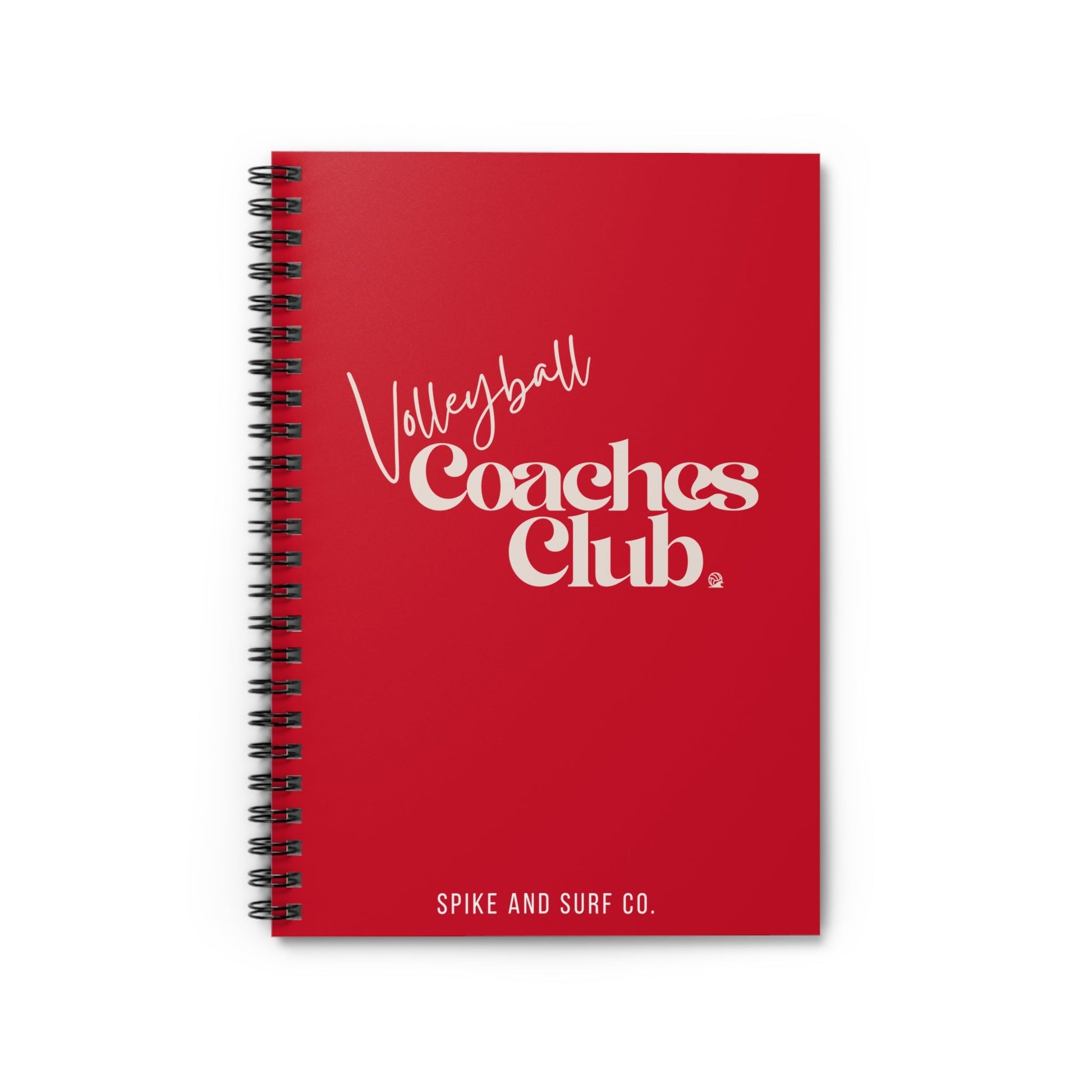 Volleyball Coaches Club Spiral Notebook | Practice & Game Planning Journal - Spike and Surf Co