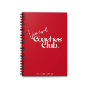 Volleyball Coaches Club Spiral Notebook | Practice & Game Planning Journal - Spike and Surf Co