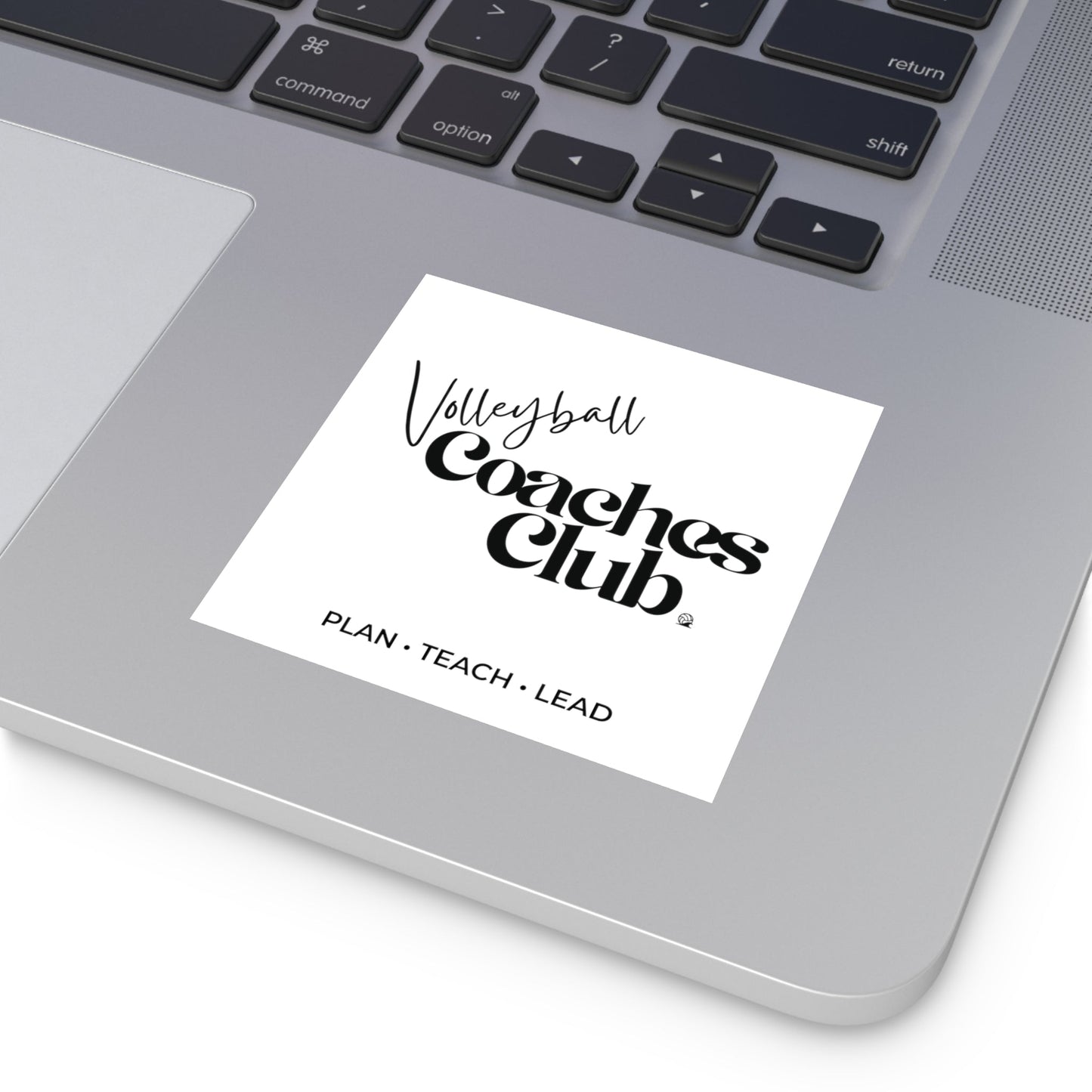 Volleyball Coaches Club Square Sticker | Premium Vinyl Decal - Spike and Surf Co