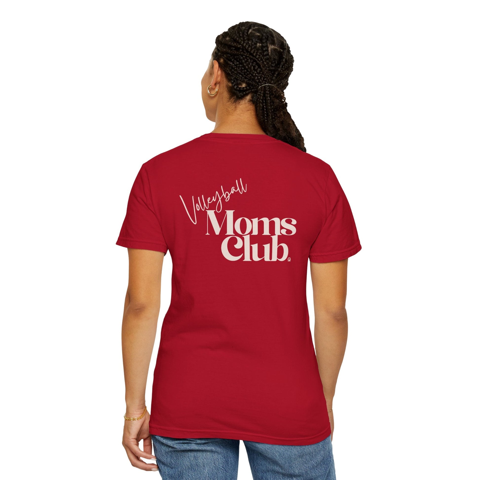 Volleyball Moms Club | Comfort Colors Tee - Red