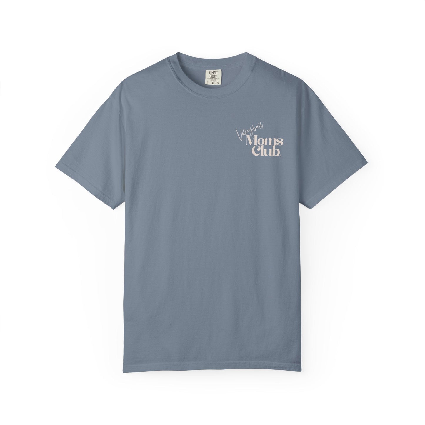 Volleyball Moms Club | Comfort Colors Tee - Blue Jean