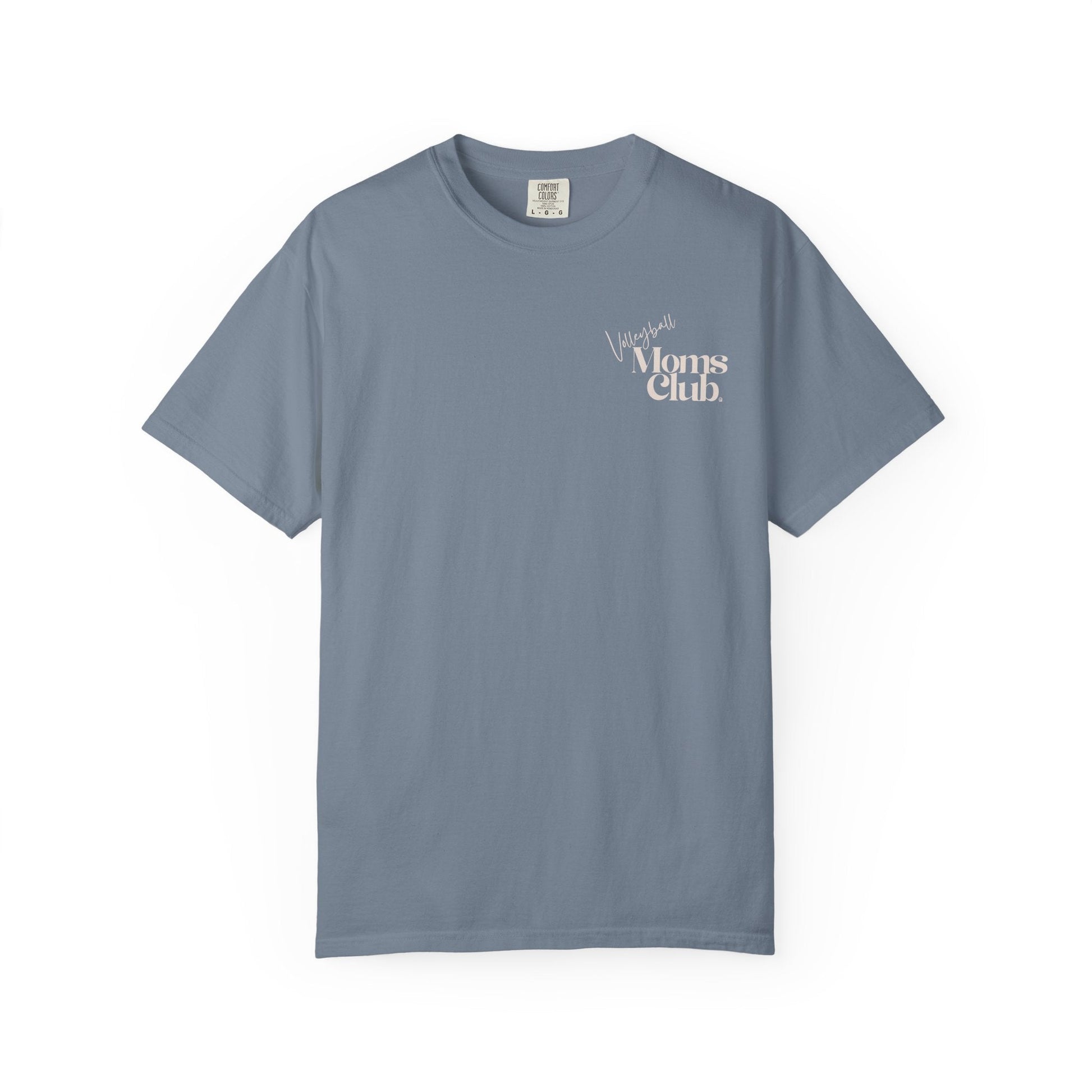 Volleyball Moms Club | Comfort Colors Tee - Blue Jean