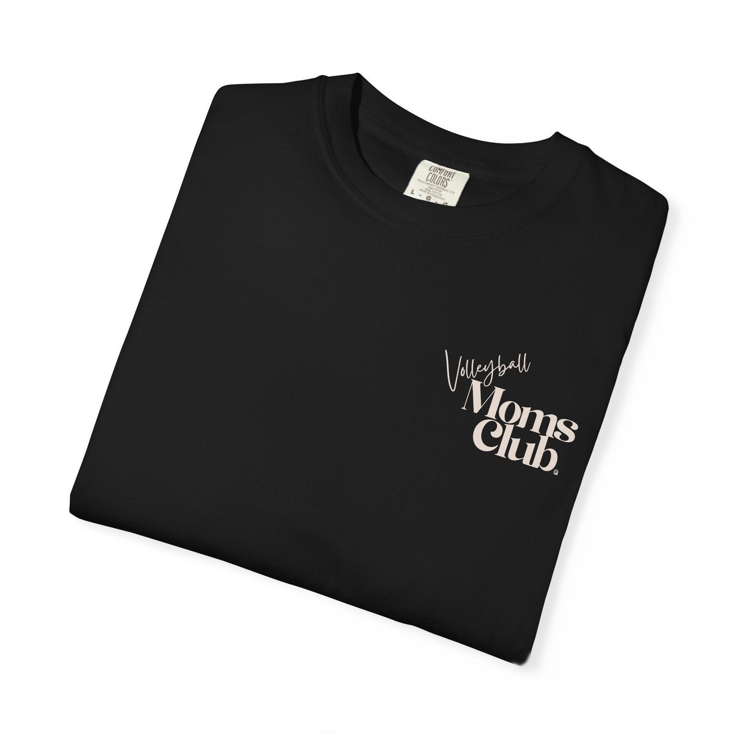 Volleyball Moms Club | Comfort Colors Tee - Black
