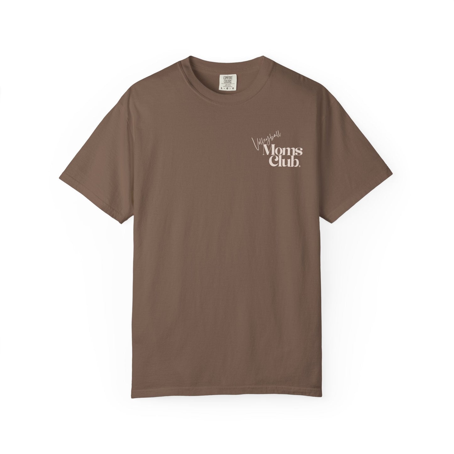 Volleyball Moms Club | Comfort Colors Tee - Espresso