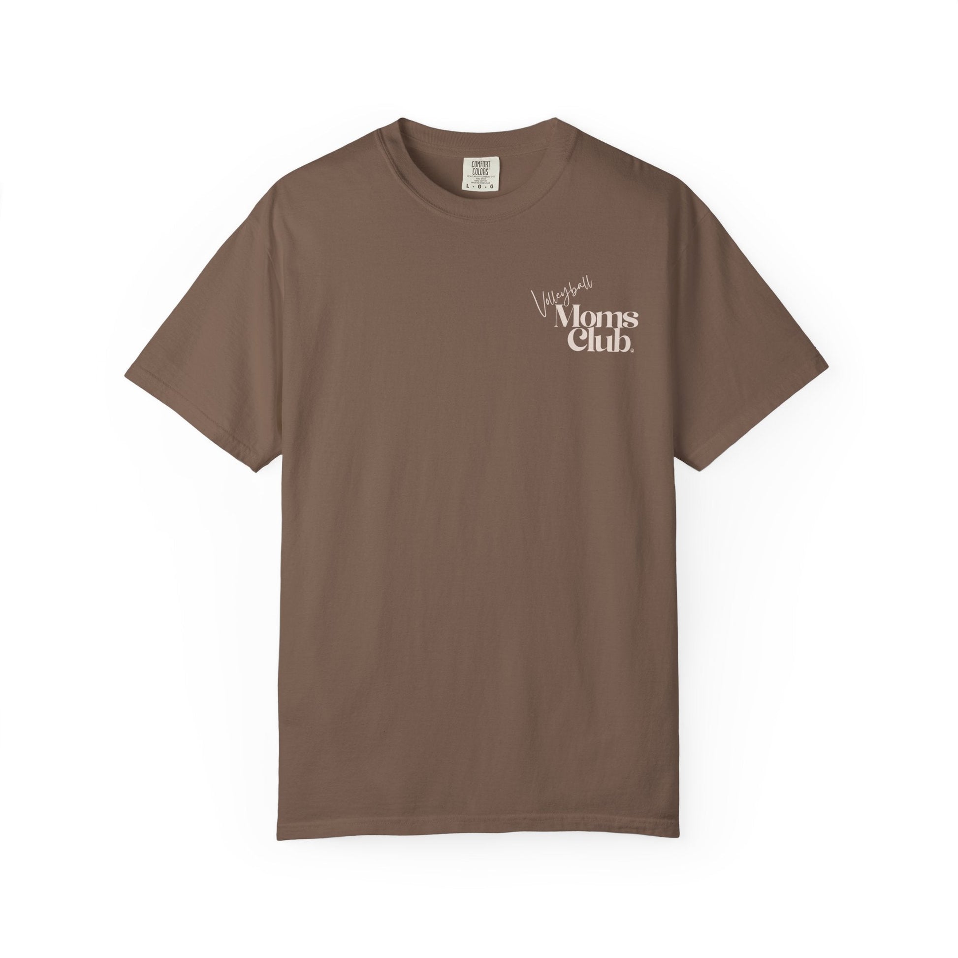Volleyball Moms Club | Comfort Colors Tee - Espresso