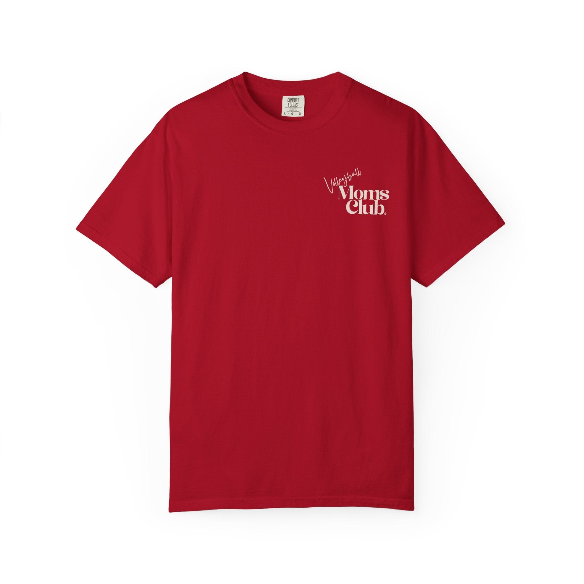 Volleyball Moms Club | Comfort Colors Tee - Red