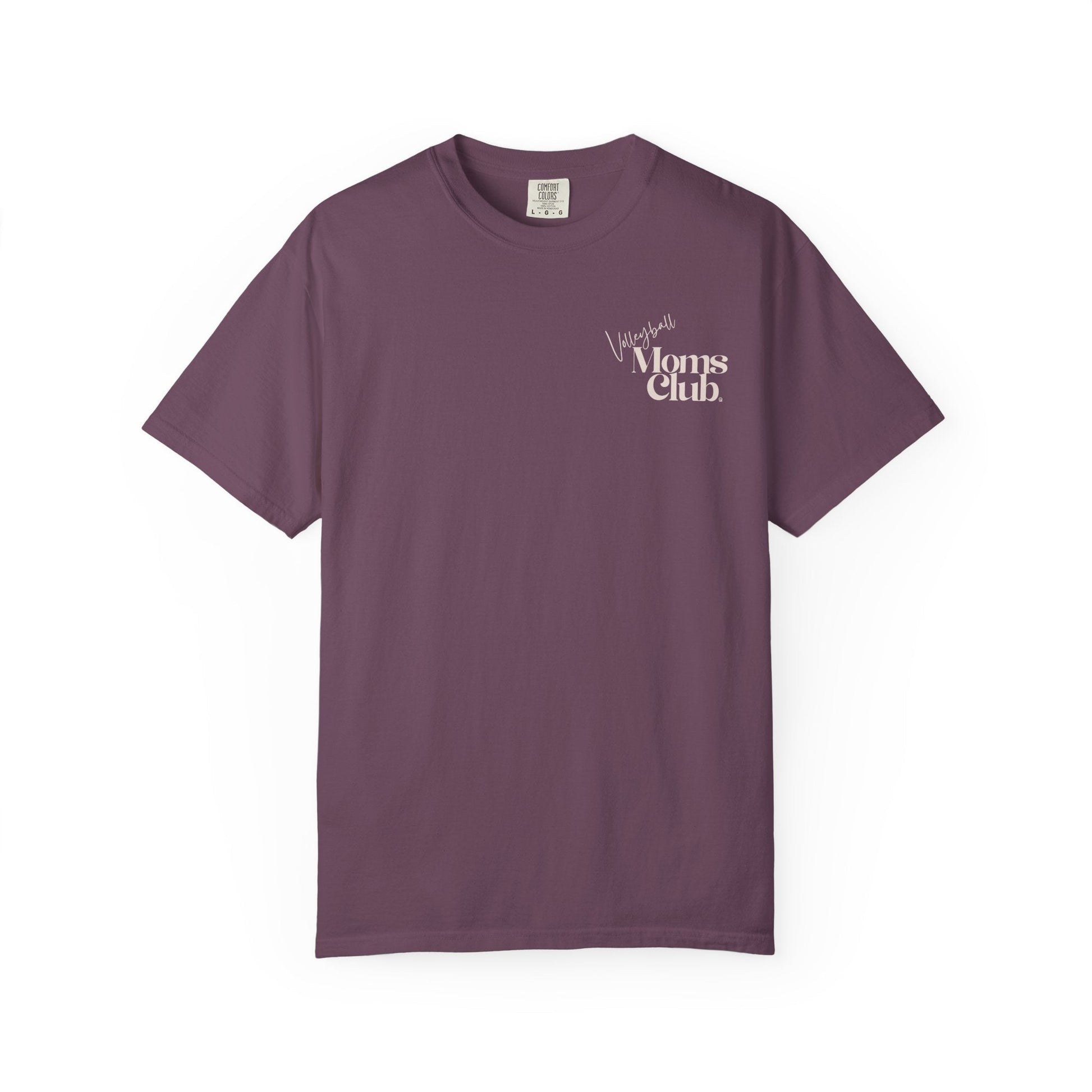 Volleyball Moms Club | Comfort Colors Tee - Berry