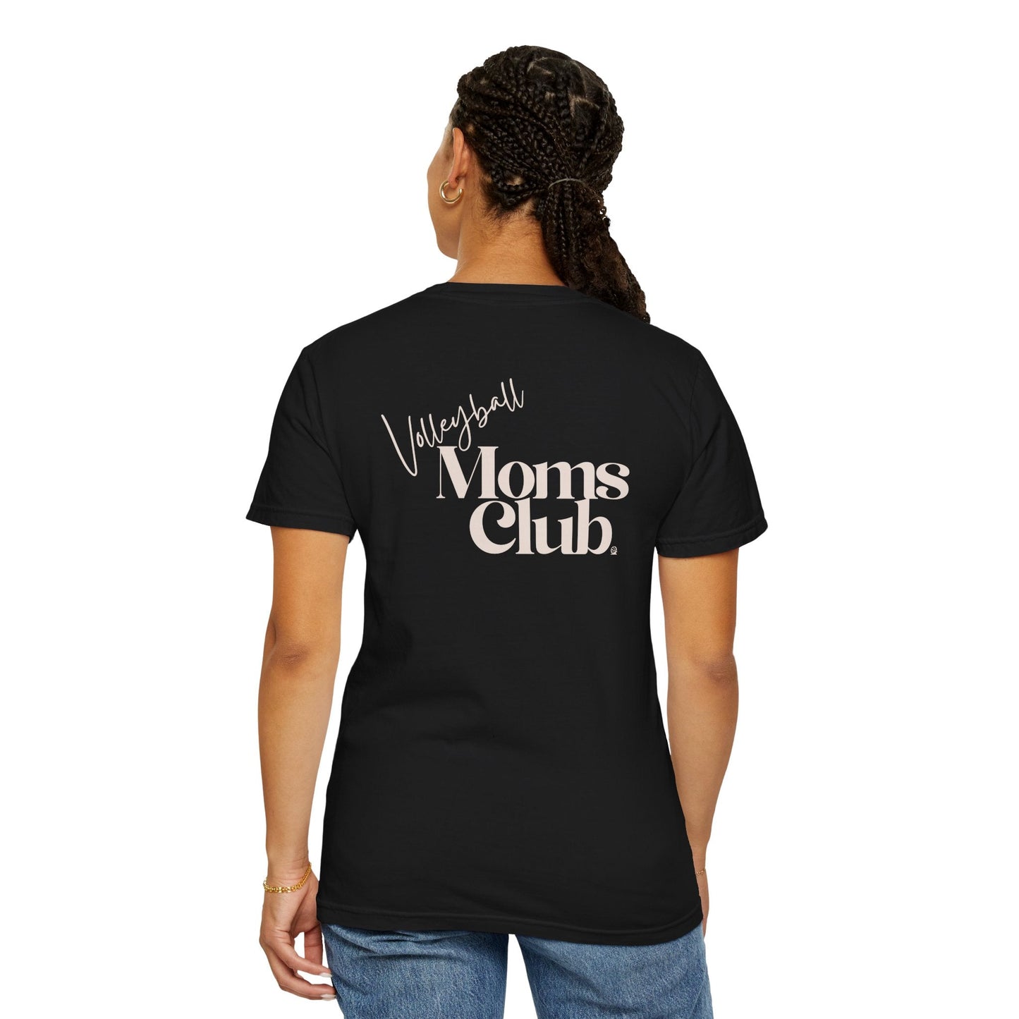 Volleyball Moms Club | Comfort Colors Tee - Black