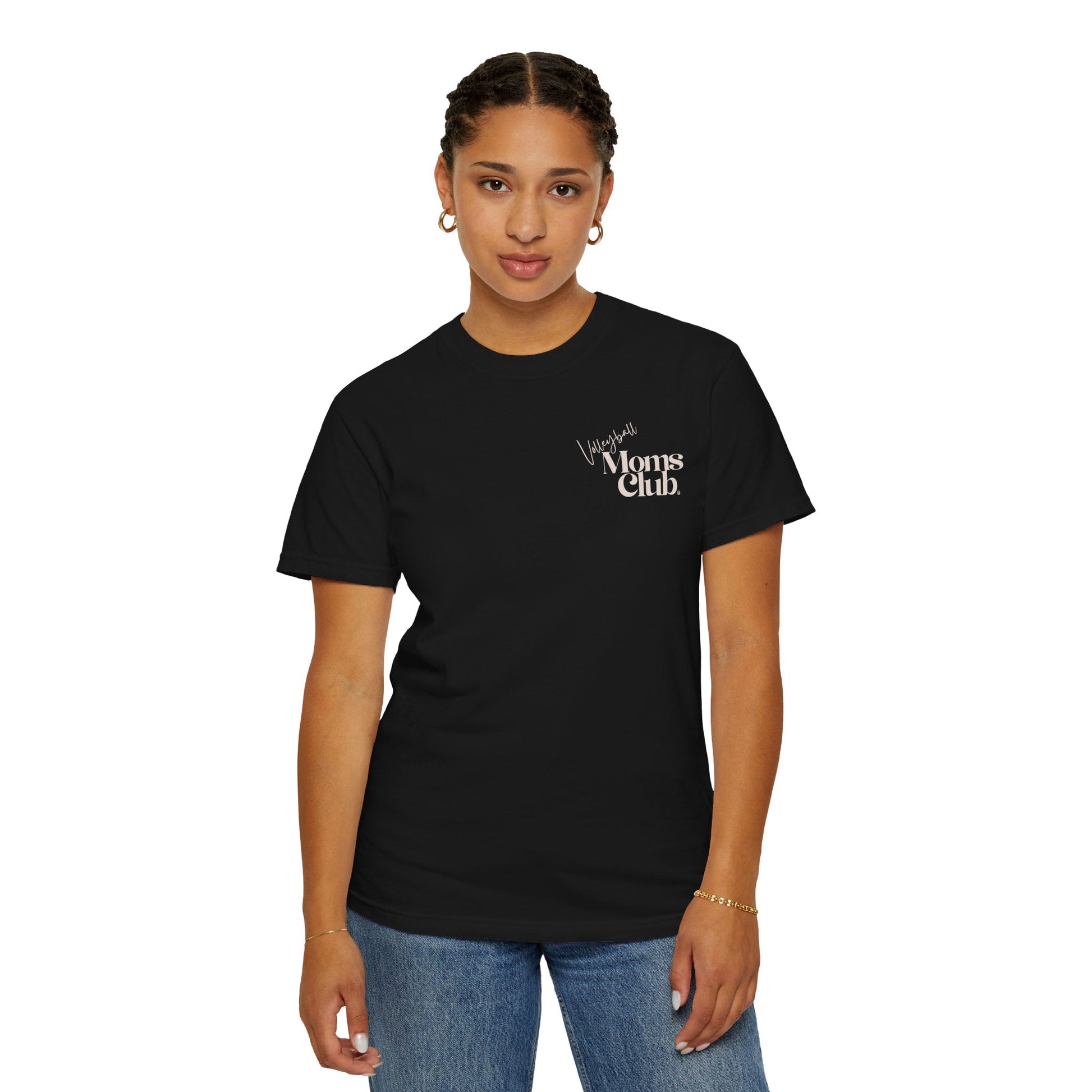Volleyball Moms Club | Comfort Colors Tee - Black