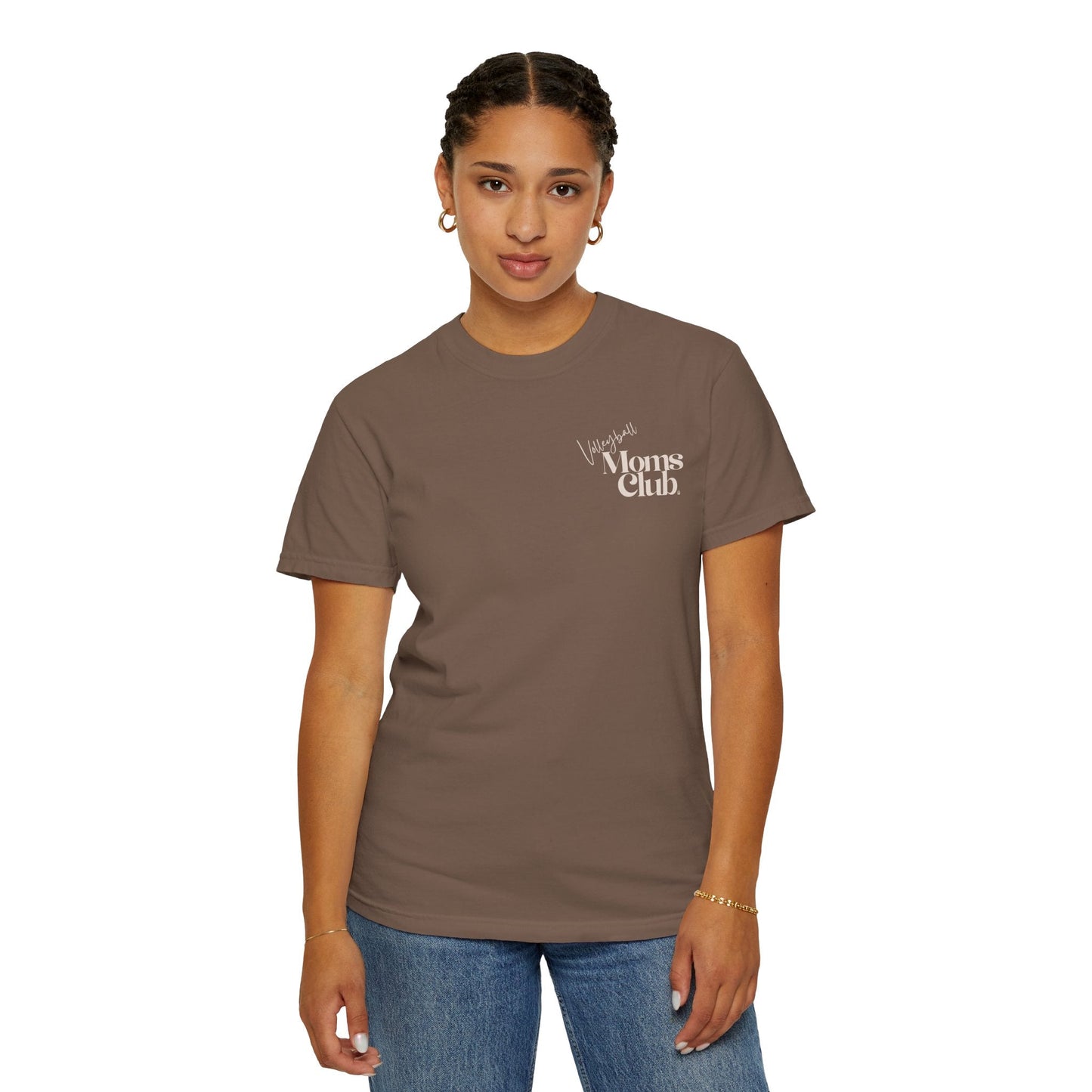 Volleyball Moms Club | Comfort Colors Tee - Espresso