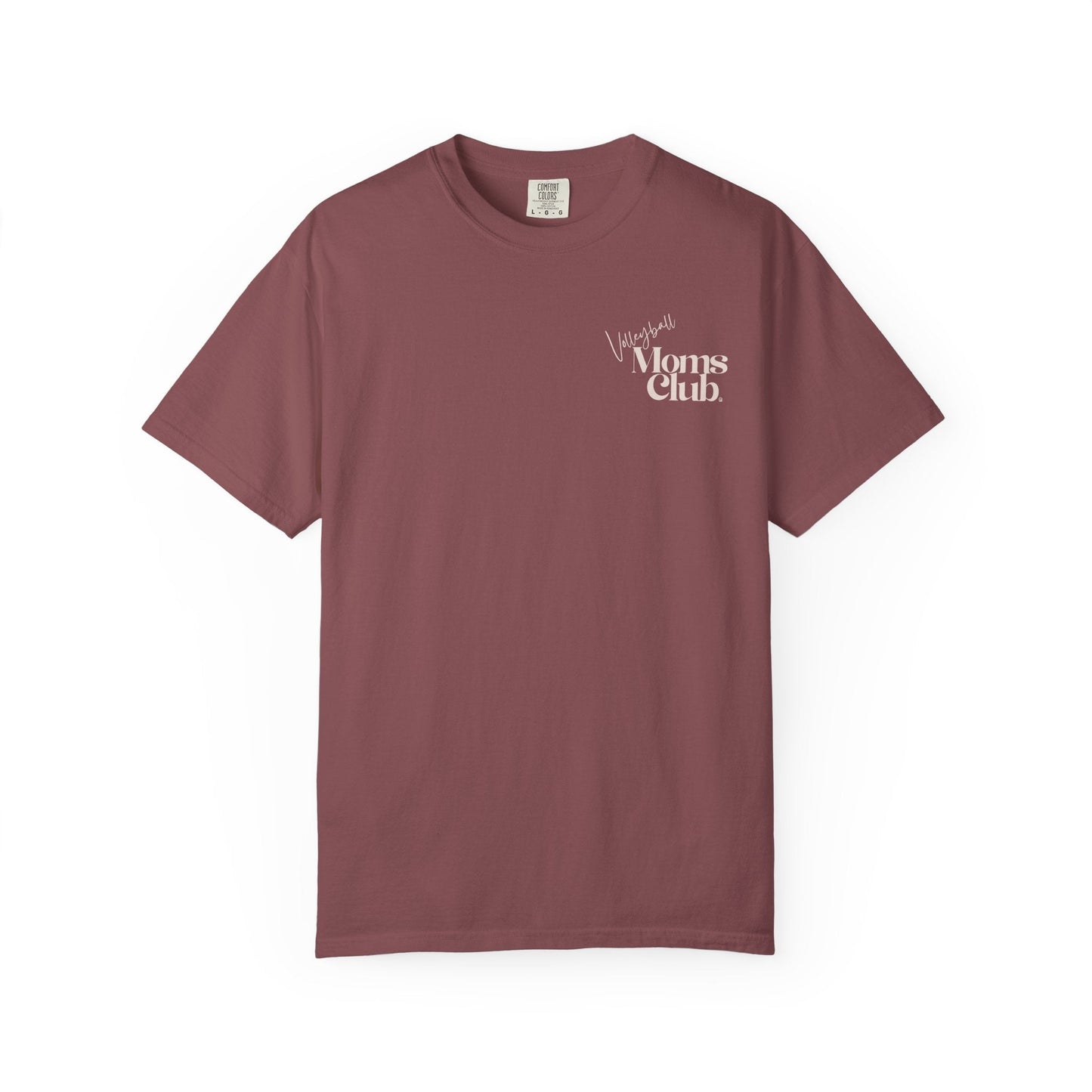 Volleyball Moms Club | Comfort Colors Tee - Crimson