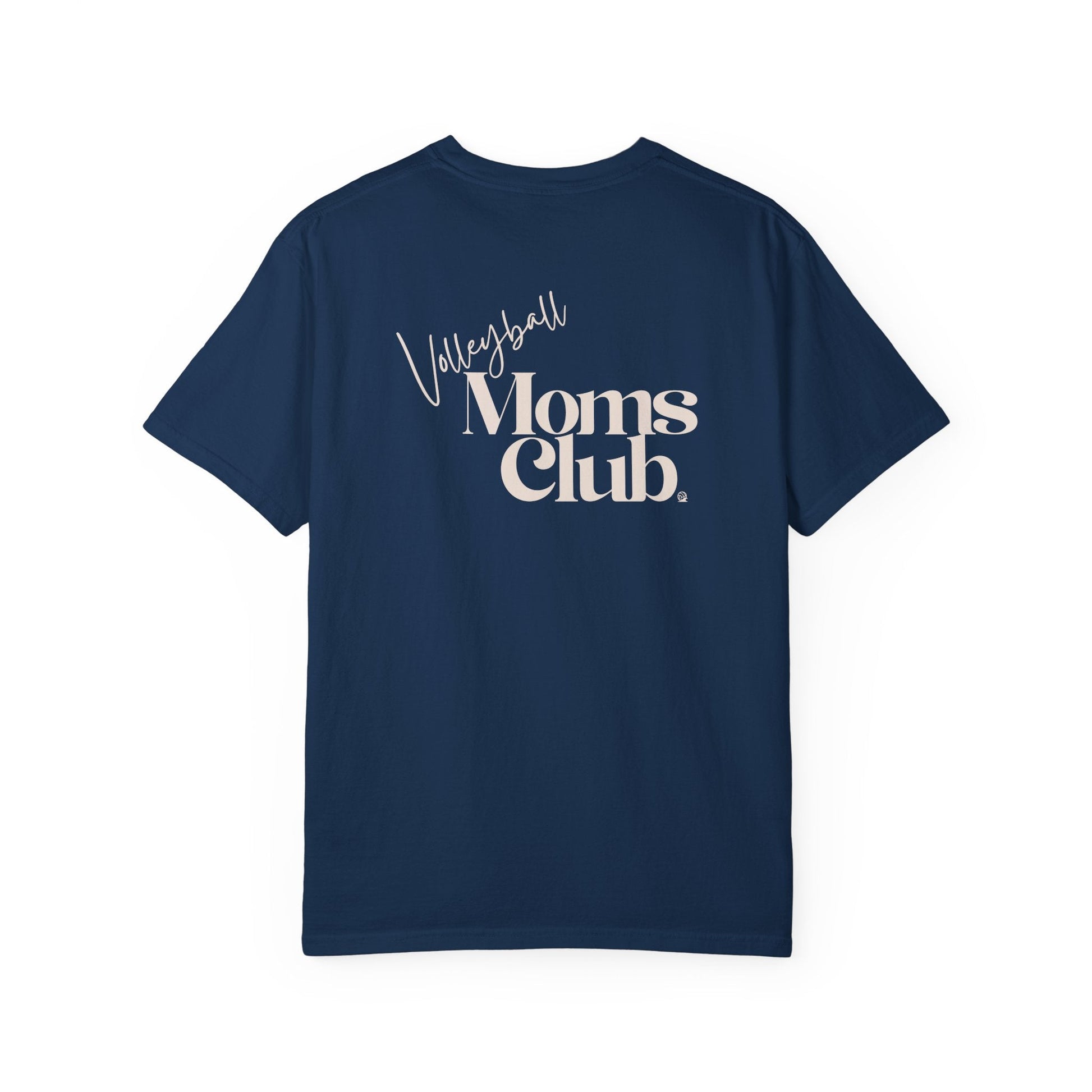 Volleyball Moms Club | Comfort Colors Tee - Navy
