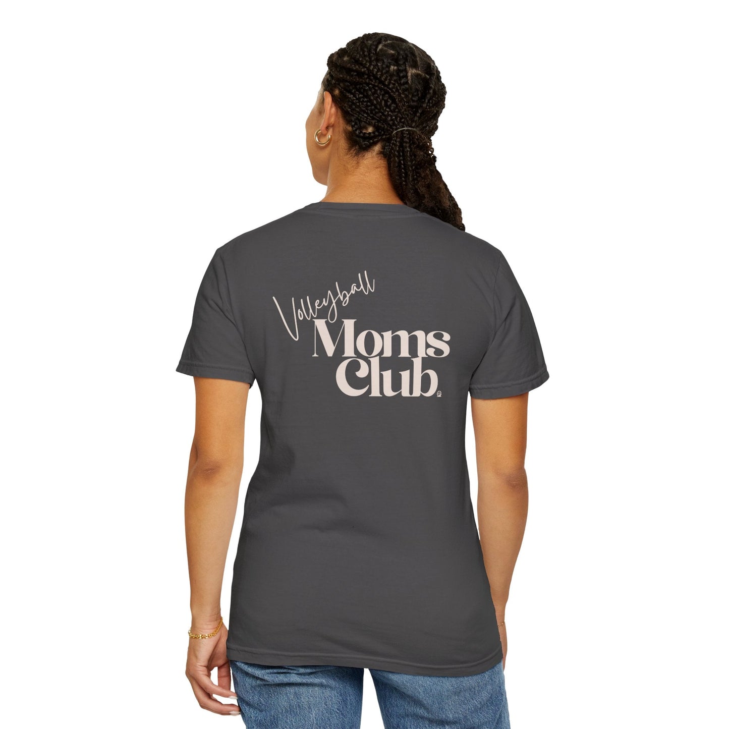 Volleyball Moms Club | Comfort Colors Tee - Graphite