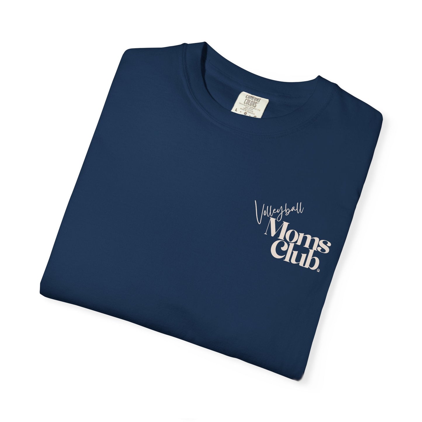 Volleyball Moms Club | Comfort Colors Tee - Navy