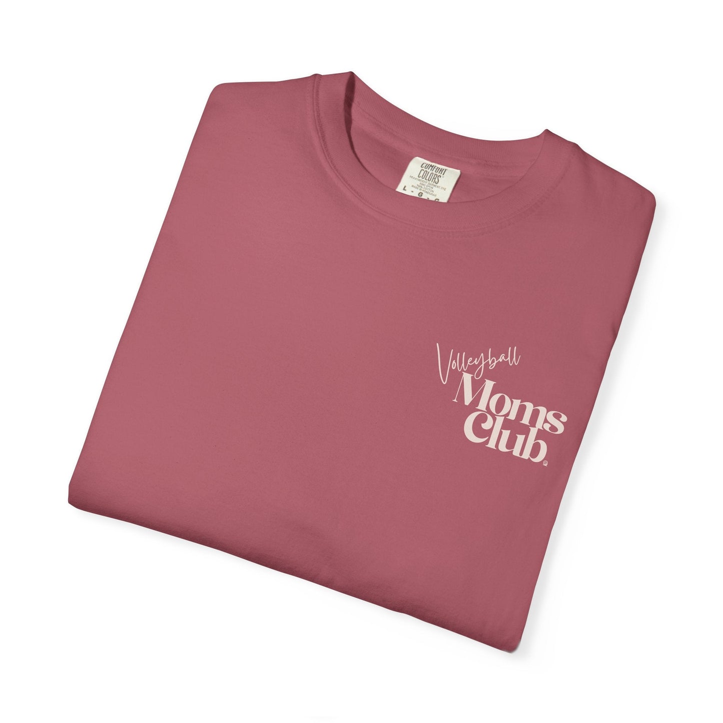 Volleyball Moms Club | Comfort Colors Tee - Crimson