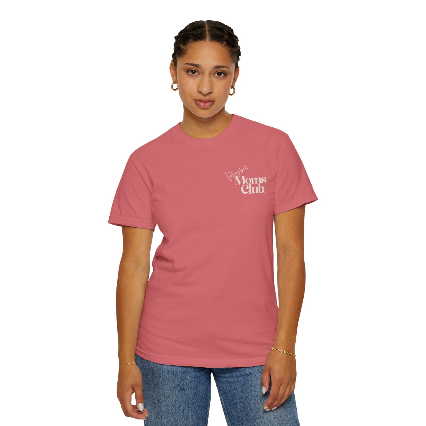 Volleyball Moms Club | Comfort Colors Tee - Watermelon