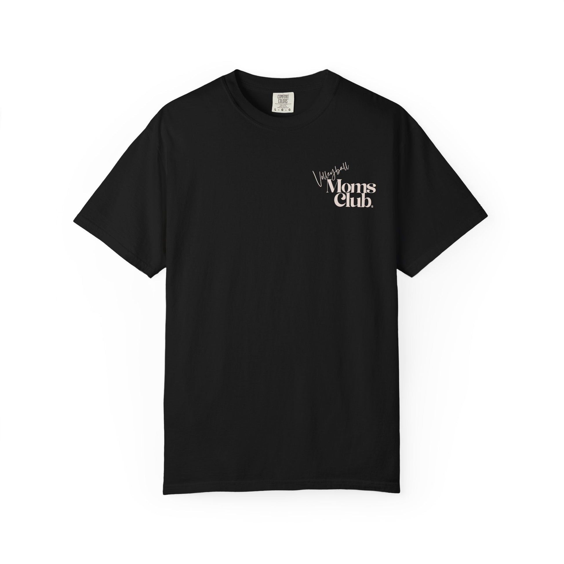 Volleyball Moms Club | Comfort Colors Tee - Black