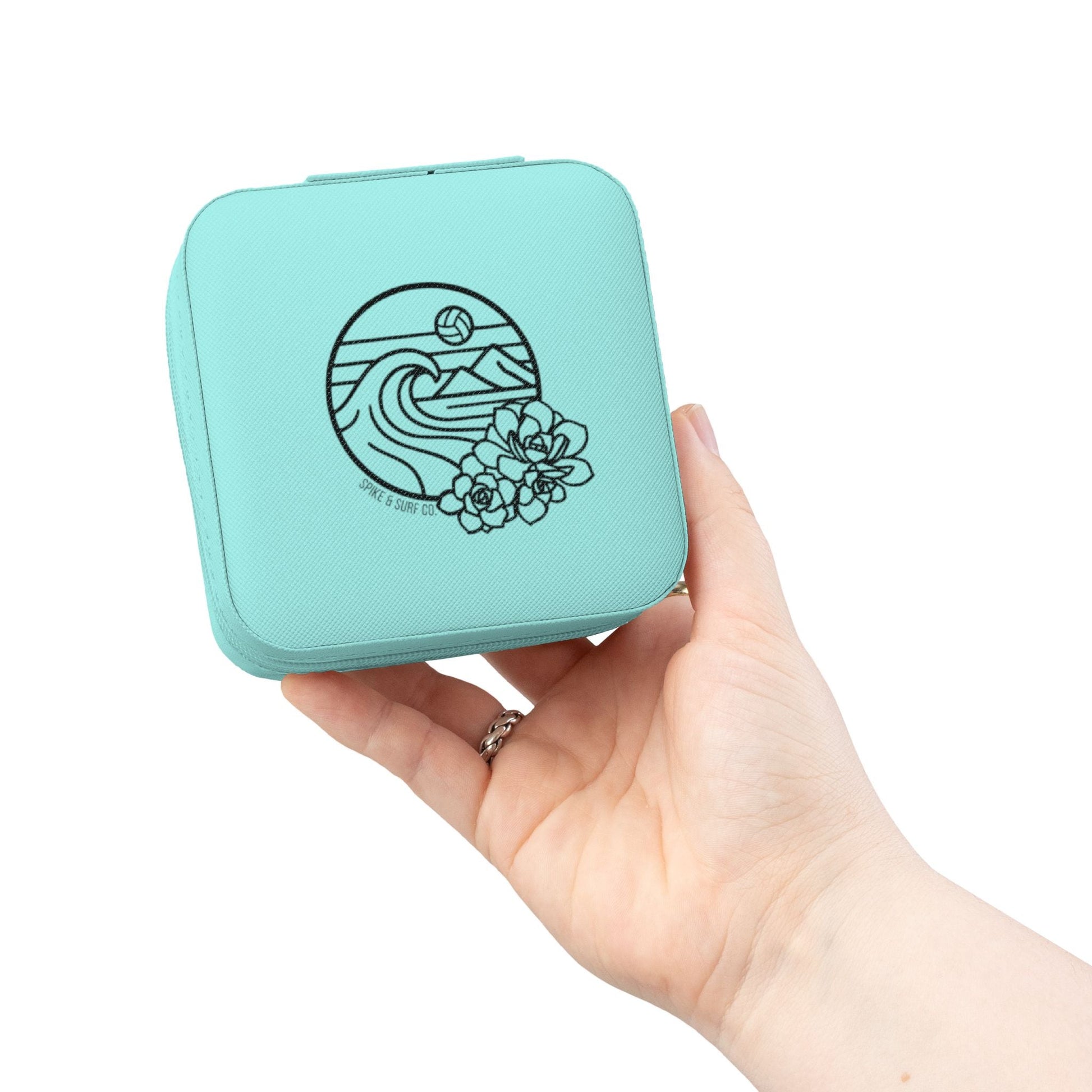 Volleyball Travel Jewelry Case | Compact Jewelry Organizer for Players - Spike and Surf Co