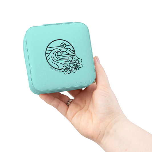 Volleyball Travel Jewelry Case | Compact Jewelry Organizer for Players - Spike and Surf Co